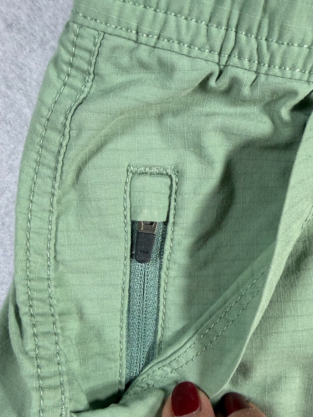 Title Nine Sage Green Adventure Skort Hiking Travel Drawstring Pockets Small - Picture 5 of 11
